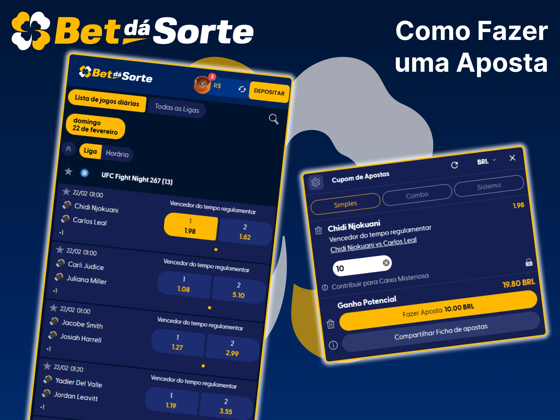 Aprenda a fazer uma aposta na aplicação Bet da Sorte.