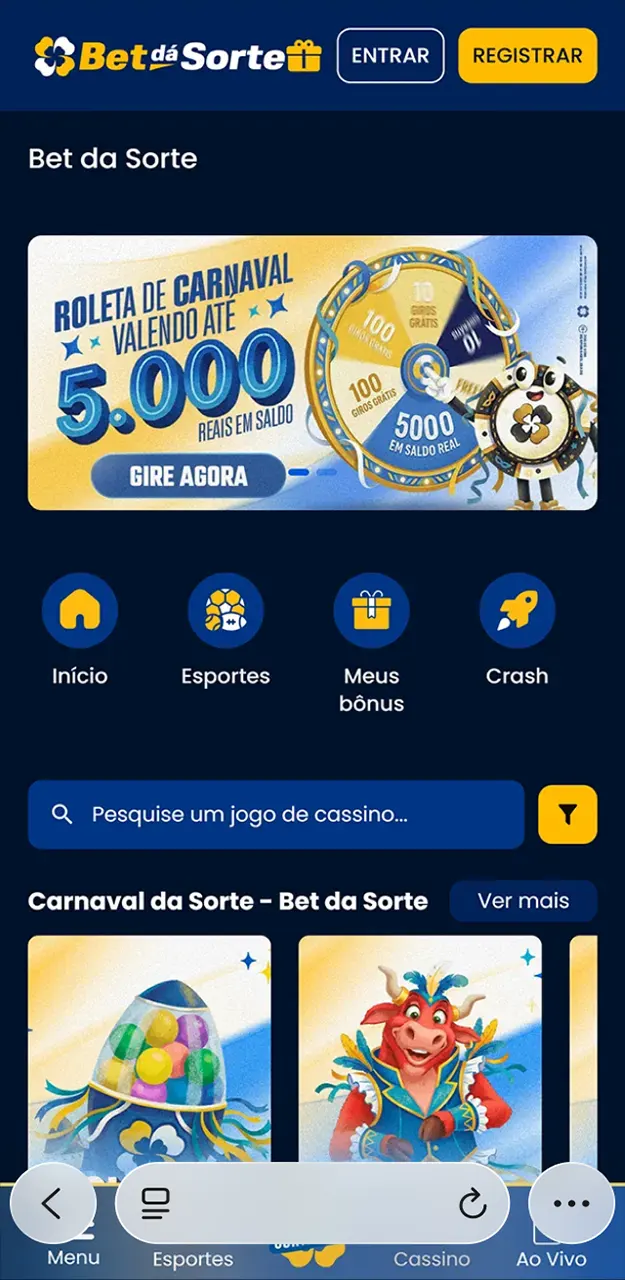 Acesse o site Bet da Sorte para baixar o aplicativo para iOS.