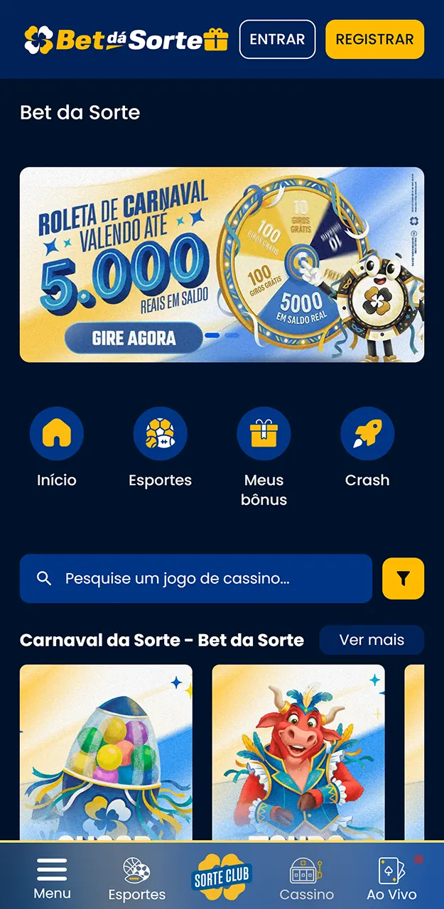 Descubra o mundo das apostas e dos cassinos no aplicativo Bet da Sorte.