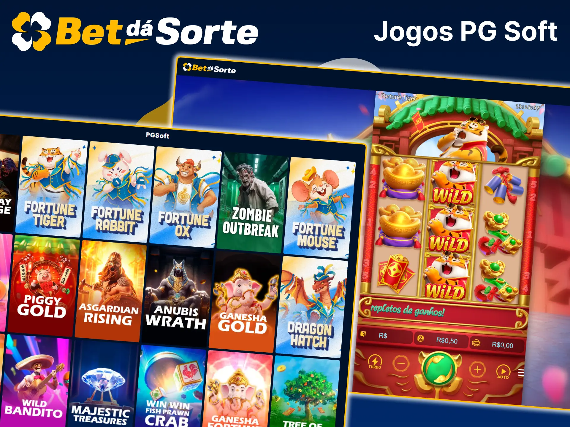 Jogue os jogos da PG Soft no site Bet da Sorte.